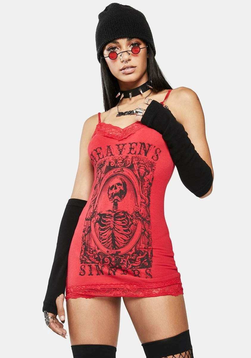 Se7en Deadly Crimson Heaven's Sinners Cami Dress