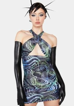 HOROSCOPEZ Pulse Effect Ruched Dress