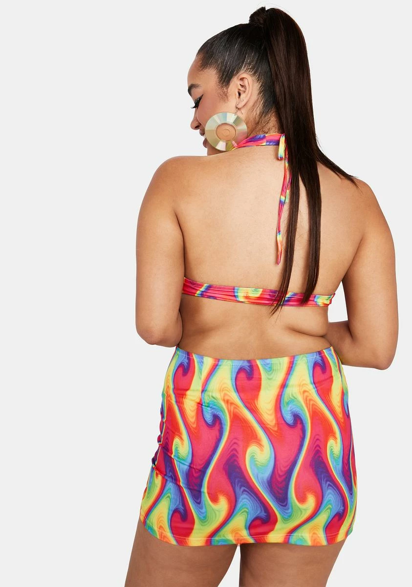 X_Wink Gal Plus Wild Heat Mini Dress - Image 4