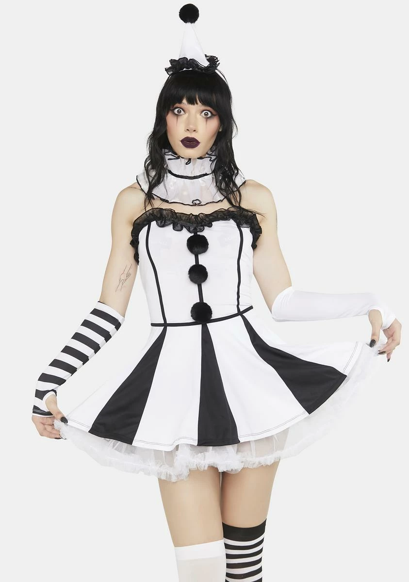 Trickz N' Treatz Classic Clown Girl Costume Set