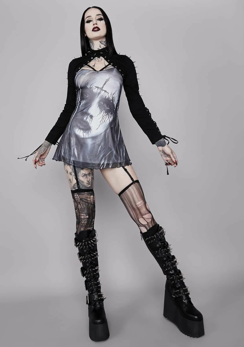 Widow Evil Summoning Mesh Dress - Image 3
