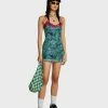 NGOrder Weed Lace Trim Dress