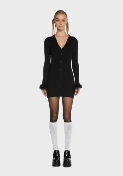 X_Klesis Keep Me Cozy Sweater Mini Dress