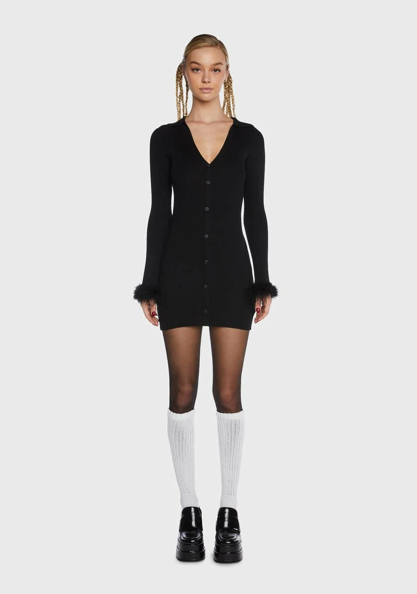 X_Klesis Keep Me Cozy Sweater Mini Dress