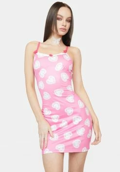 X_ Half Heart Hit My Hotline Heart Mini Dress
