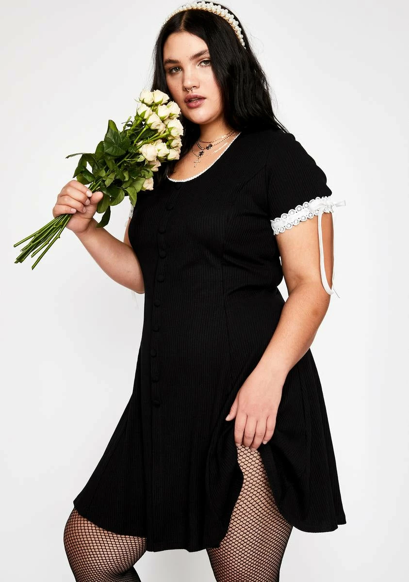 Current Mood My Addamz Gurl Babydoll Dress - Image 2