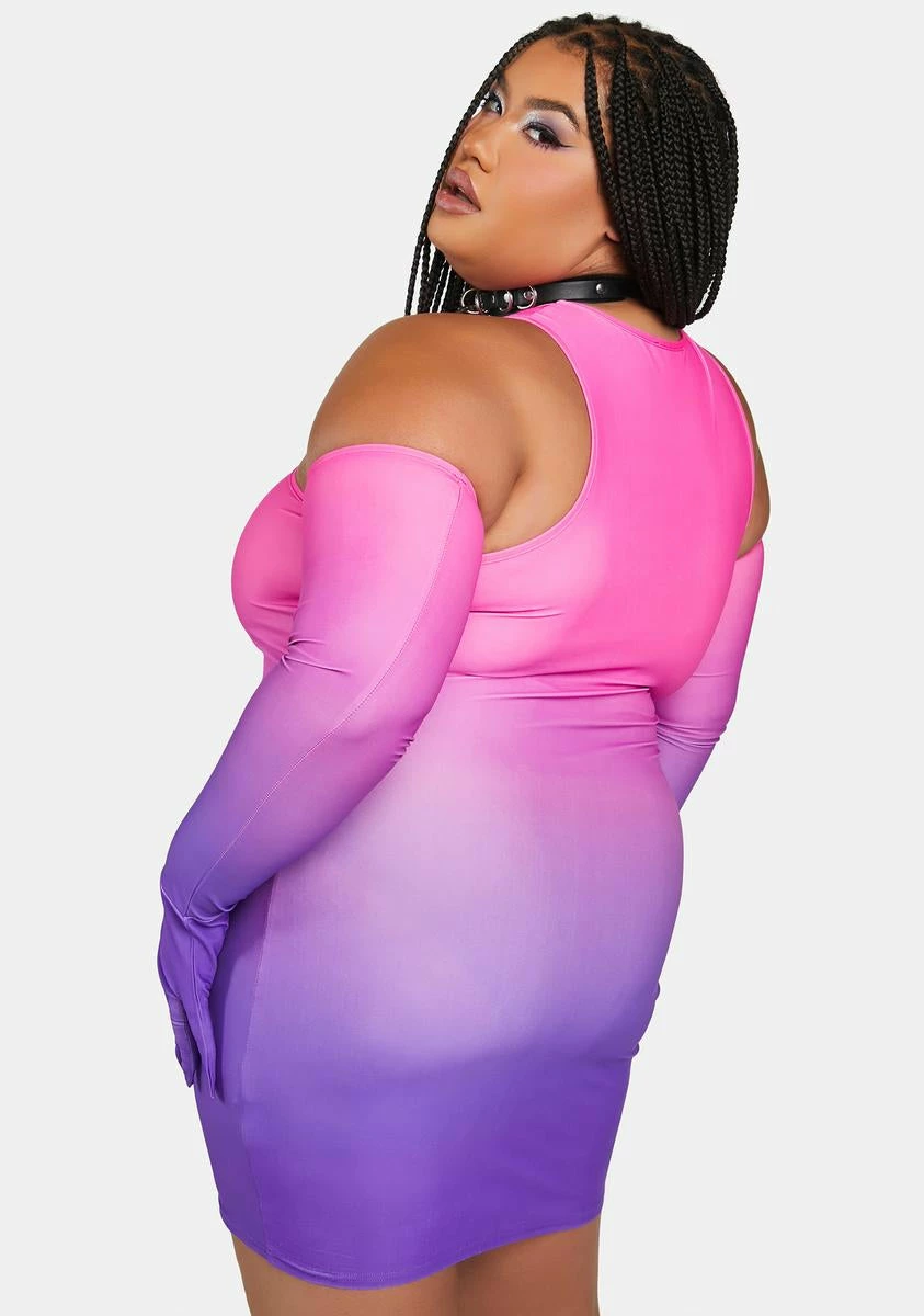 X_Oh Yes Plus Sun Goes Down Mini Dress - Image 4