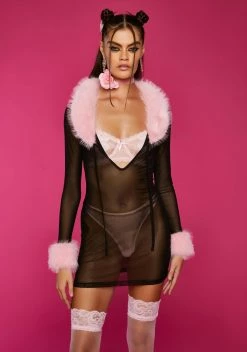 Sugar Thrillz Sleepless Nights Mesh Mini Dress