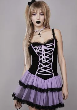 Widow Lavender Bring Me To Life Corset Dress