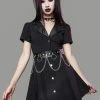 Widow Strange Vices Belted Shirt Dress