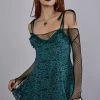 Widow Emerald Faithfully Doomed Lace Dress