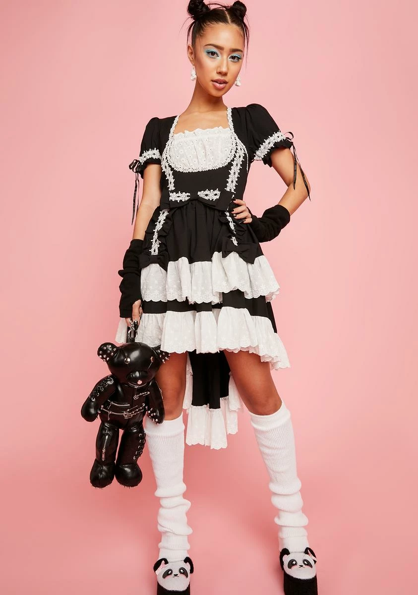 Sugar Thrillz Noir Fancy A Slice Mini Dress - Image 5