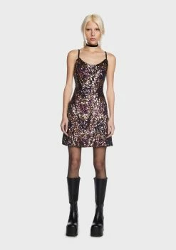 Daisy Street Multi Sequin Mini Dress