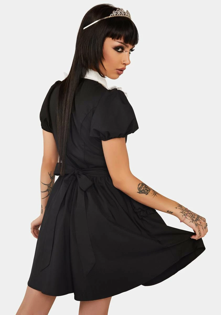 DARK IN LOVE The Princess Comes Across Contrast Ruffle Collar Dress - Image 4