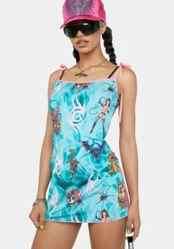 Damage 2 Way Mini Dress