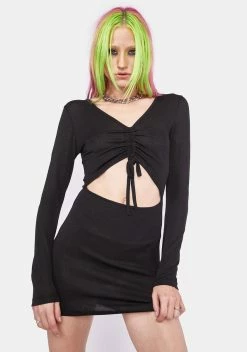 NGOrder Slinky Ruched Front Dress