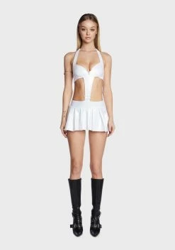 X_New Pink Pearl Burning Passion Mini Dress