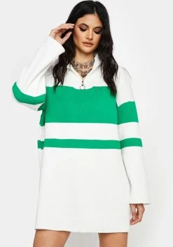 X_ Half Heart Pick Your Player Polo Shirt Dress