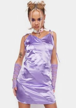 X_ Half Heart Last Call Satin Mini Dress