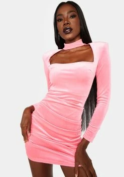 X_ Half Heart Sugar Decadent Pleasures Velvet Mini Dress