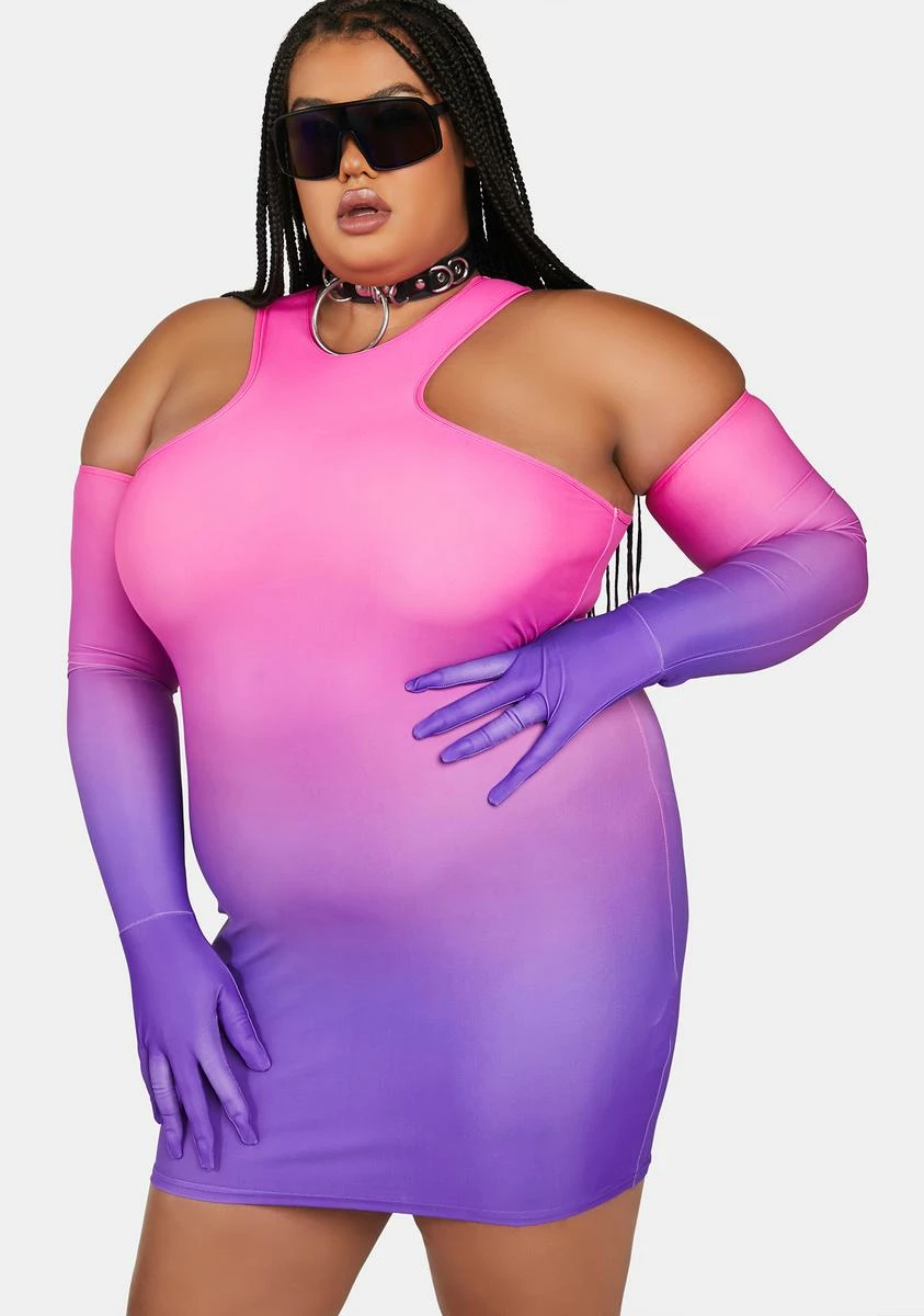 X_Oh Yes Plus Sun Goes Down Mini Dress - Image 2