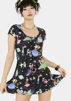 Dolls Kill X Hanna Barbera Cosmic Teen Queen Mini Dress