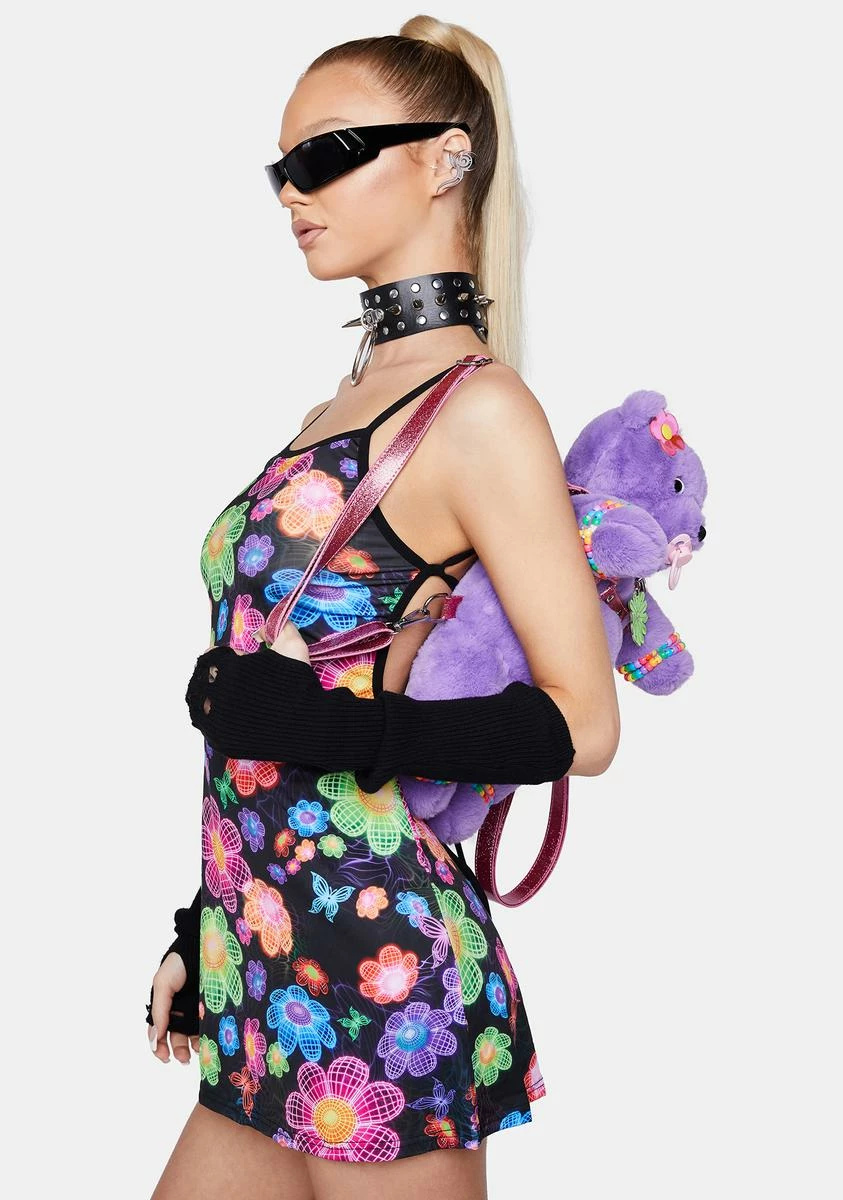 Club Exx Sonic Bloom Mini Dress
