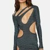 Simmi Green Cutout Mini Dress