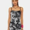 Ed Hardy X Dolls Kill DBD Eagle Mesh Slip Dress