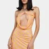 X_New Pink Summer Nights Cut-Out Mini Dress