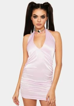 NGOrder Satin Cut Out Mini Dress