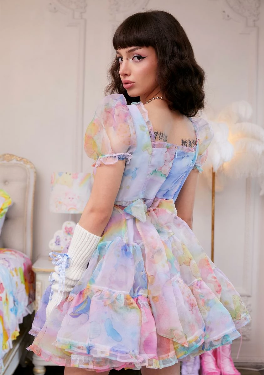 Dolls Kill X Care Bears Kingdom Of Caring Organza Dress - Image 3
