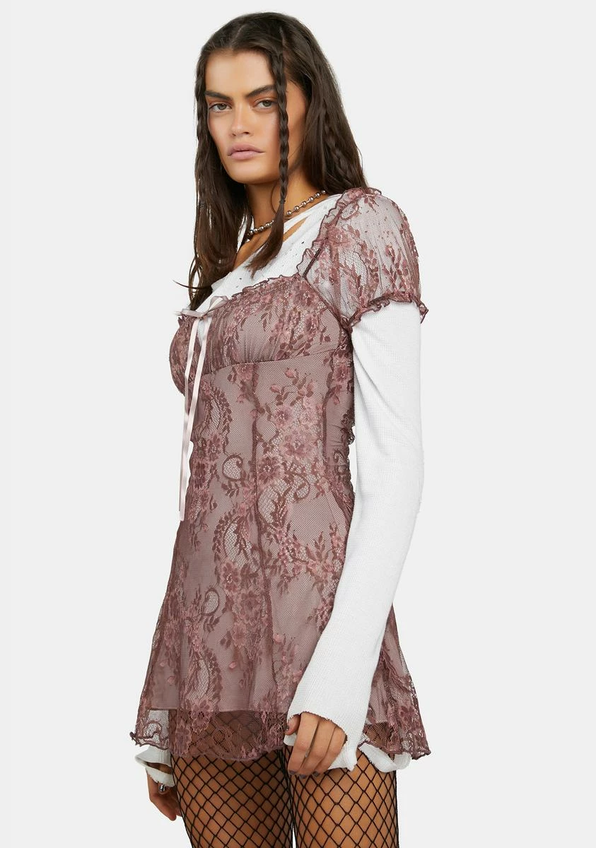 DELiA*s By Dolls Kill Hard To Love Lace Mini Dress - Image 2