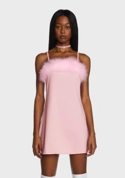 Sugar Thrillz Baby Flirty N' Thriving Marabou Dress