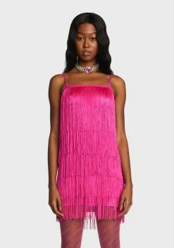 X_Klesis Strut On You Fringe Dress