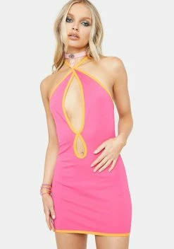 Club Exx Home At Dawn Colorblock Dress