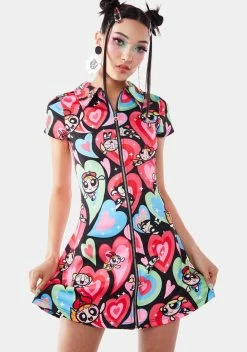 Dolls Kill X The Powerpuff Girls Sisterly Love Mini Dress