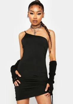 X_ Half Heart Shadow Carnival Stroll Mini Dress