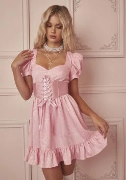 Sugar Thrillz Always Blushing Babydoll Dress