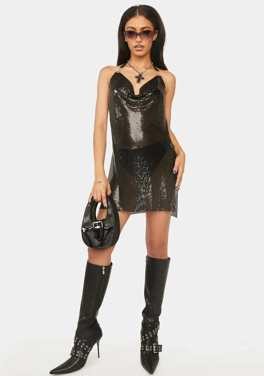X_Hot & Delicious Club Hopper Chainmail Dress - Image 3