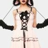 DARK IN LOVE Pink Doll Moon Strap Dress