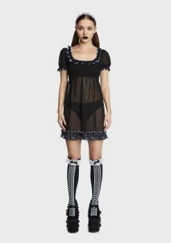 Widow Haunted Hallways Mini Dress