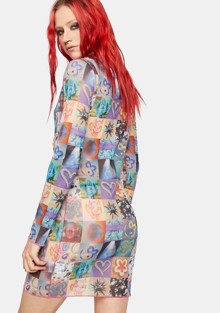 The Ragged Priest Memories Mesh Mini Dress - Image 4