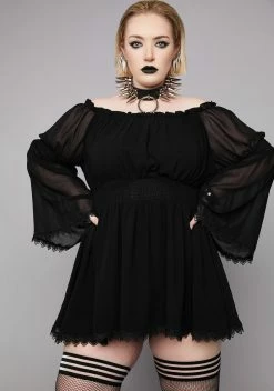 Widow Plus Midnight Perilous Journey Tunic Dress