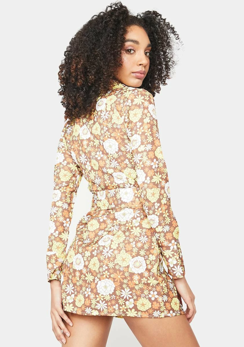 X_Love & Harmony Juicy She's Everywhere Floral Mini Dress - Image 4