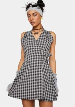Daisy Street Plaid Mini Dress