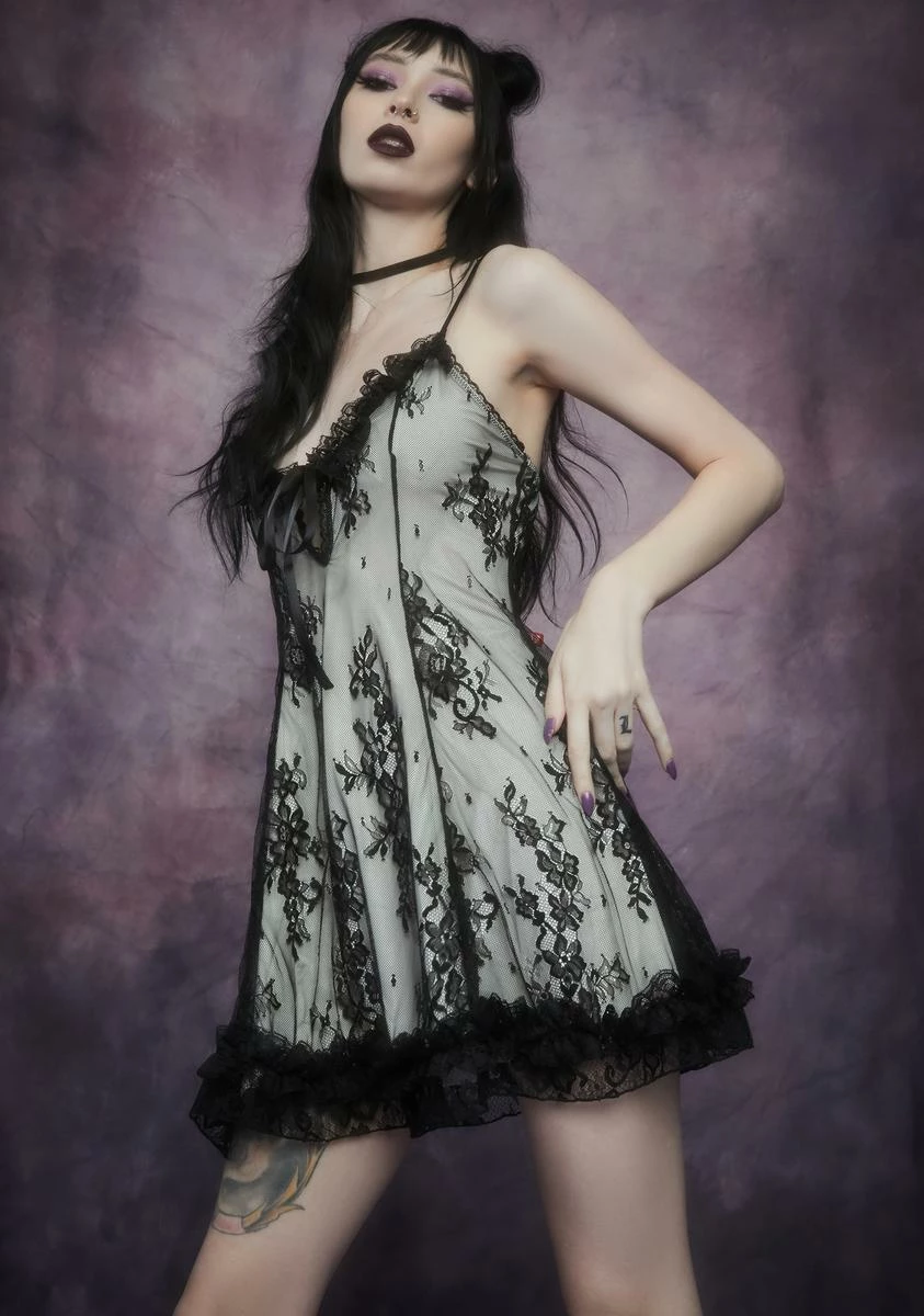 Widow Dove Faithfully Doomed Lace Dress - Image 2