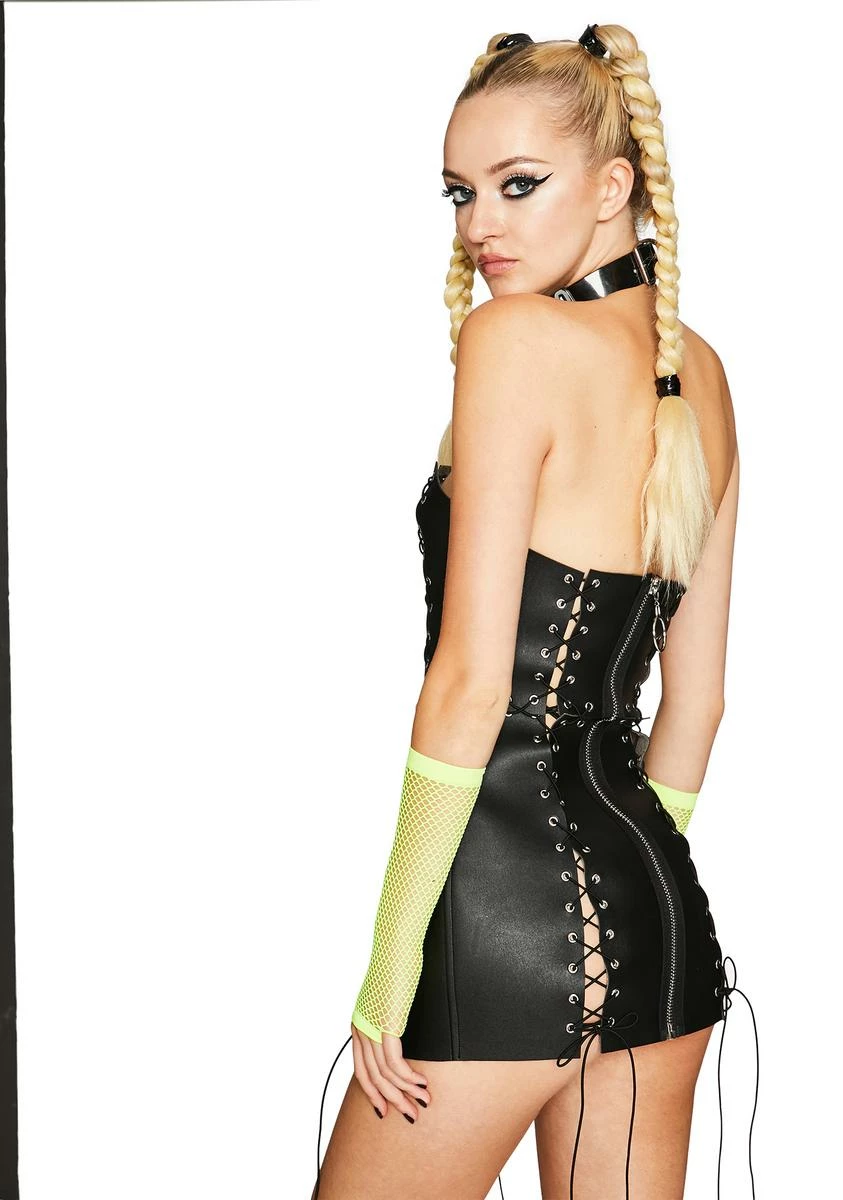 Club Exx Speaker Bound Mini Dress - Image 4