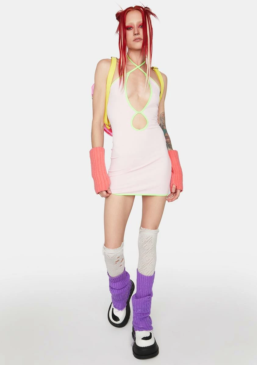 X_ Half Heart Meet Me At The Boardwalk Mini Dress - Image 3