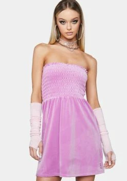 Juicy Couture Smocked Velour Dress